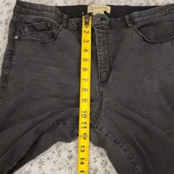 Democracy "ab" Technology Women's Size 16 Stretch Waist Black Skinny Jeans - Picture 9 of 10